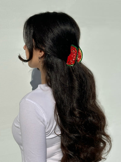 Palestine Watermelon Hair Clip