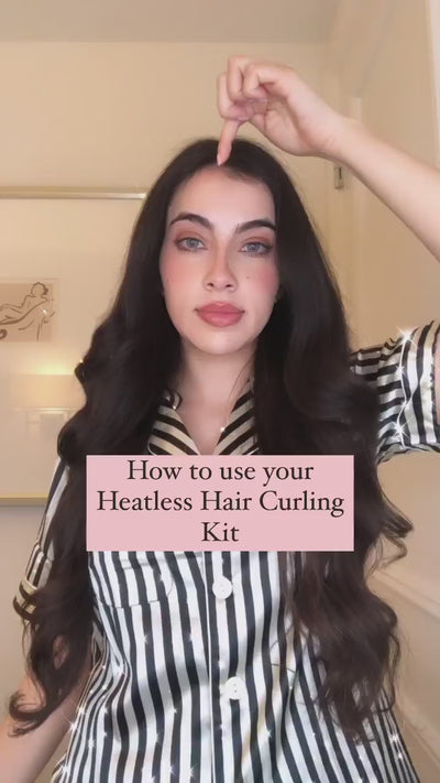 Heatless Hair Curling Kit in Black